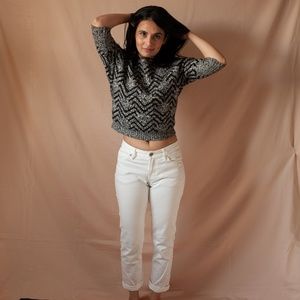 Abstract cozy knit sweater